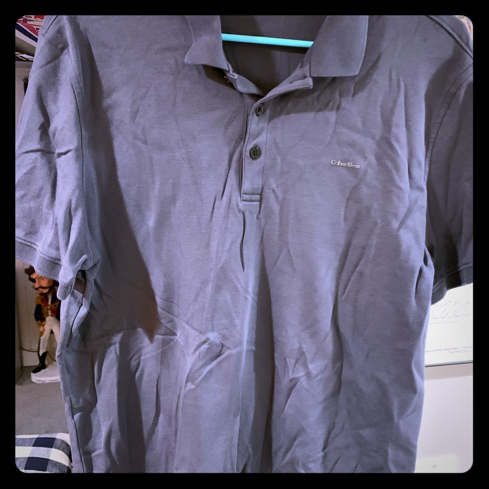 Navy Blue Calvin Klein LARGE Polo